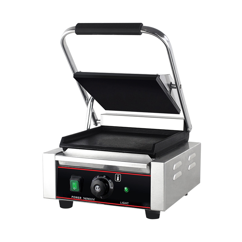 Máquina de cozinha elétrica comercial de aço inoxidável Panini Grill